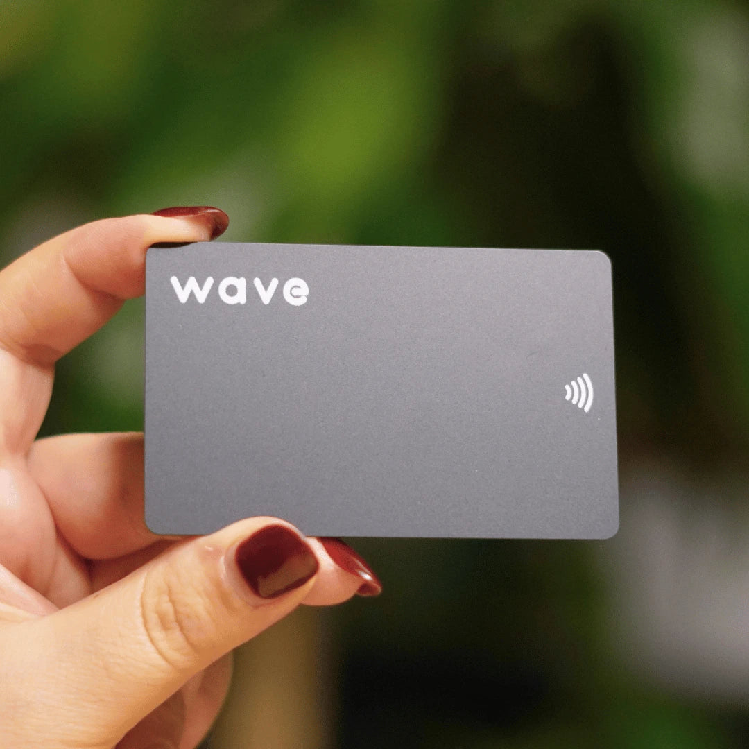 Wave Digital Business Card-Black#color_matte-black