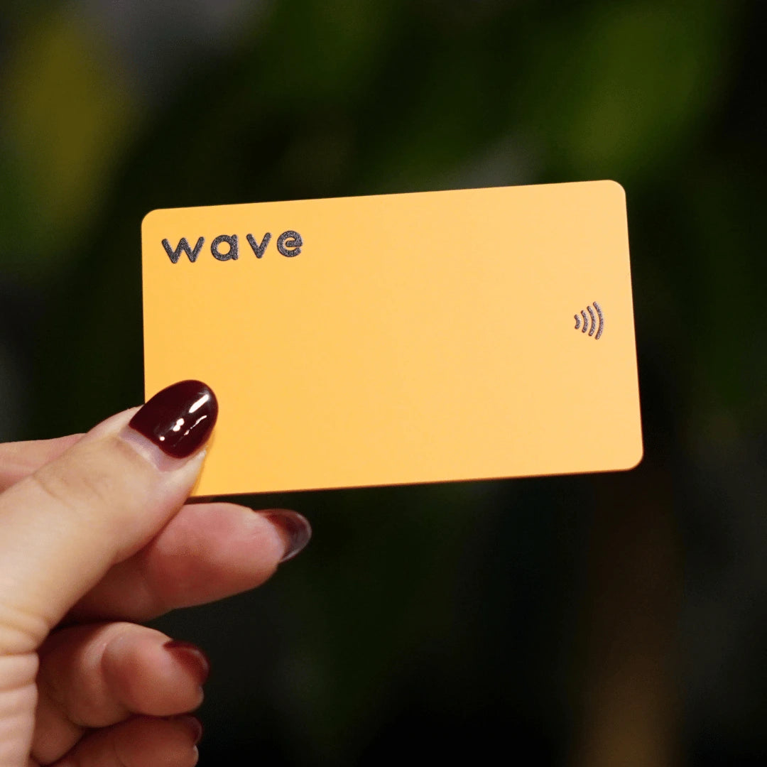 Wave Digital Business Card-orange#color_matte-orange