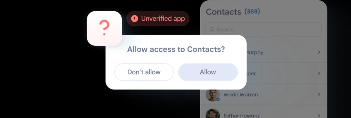 Unverified apps and data risks