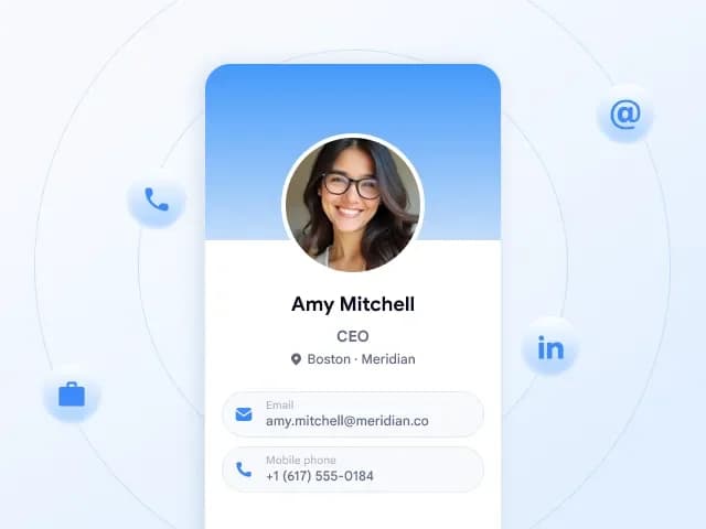 AI enriches captured lead with company data