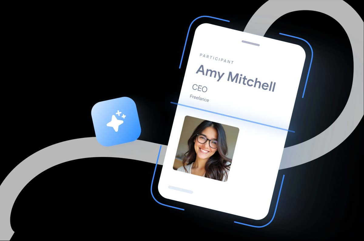 AI event badge scanner