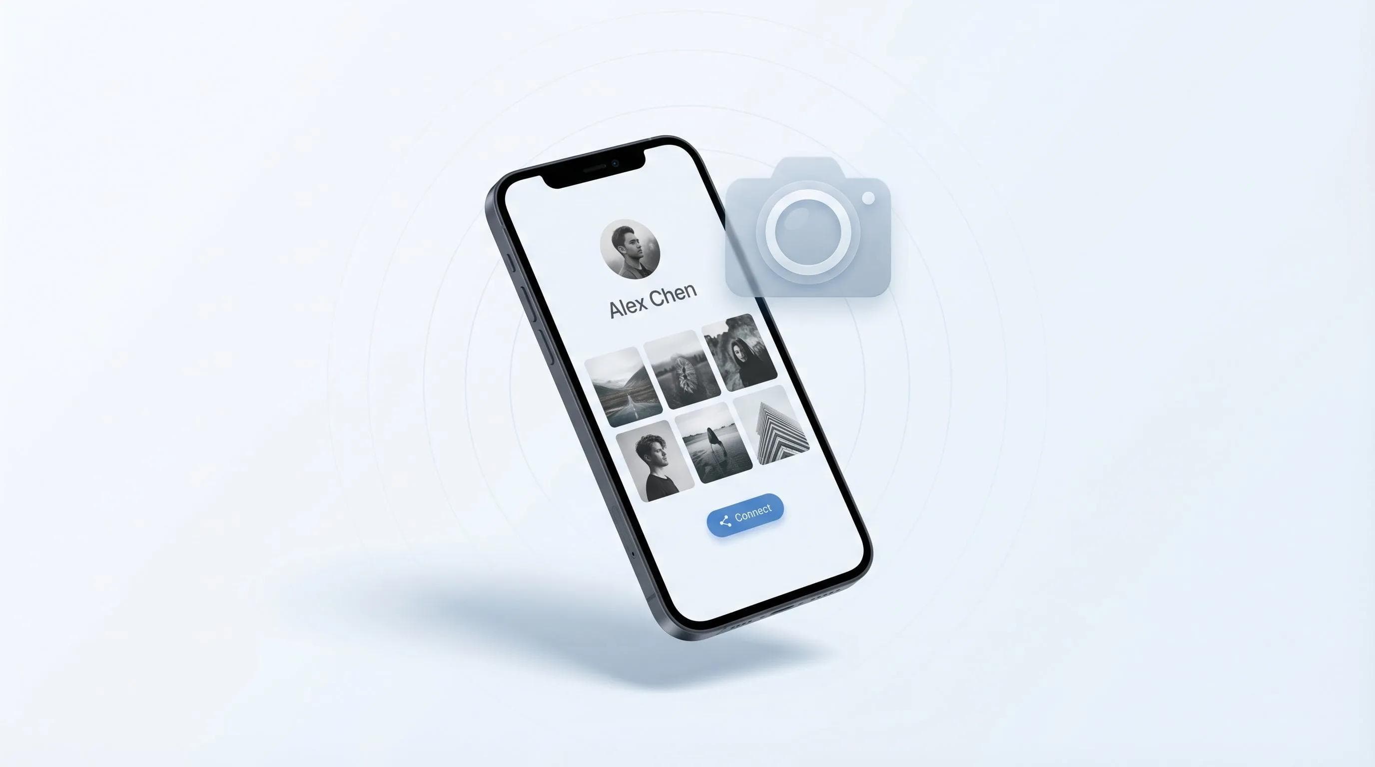 Portfolio-Funktionen digitaler Visitenkarten für Fotografen