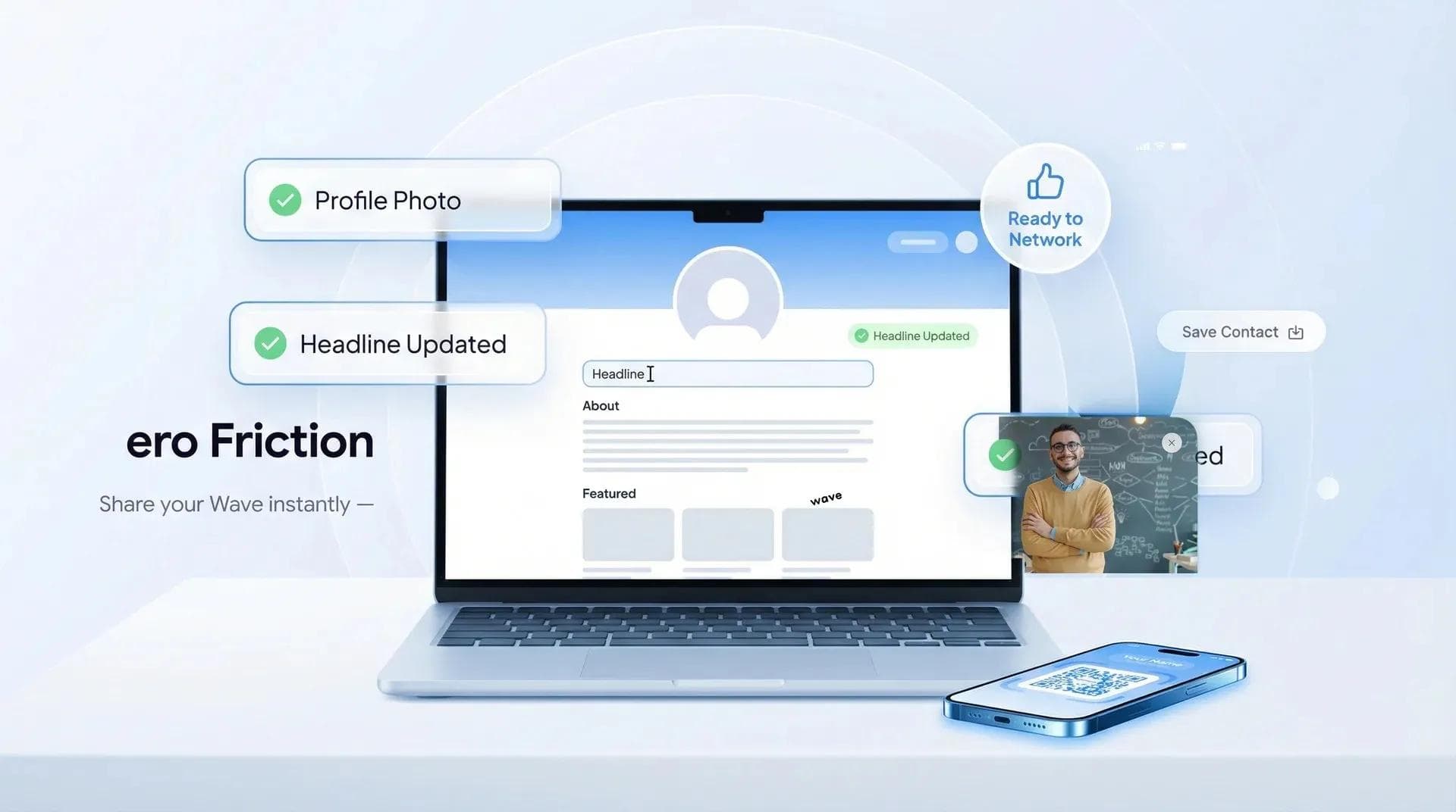 Profissional otimizando o perfil do LinkedIn e a presença digital para fazer networking online