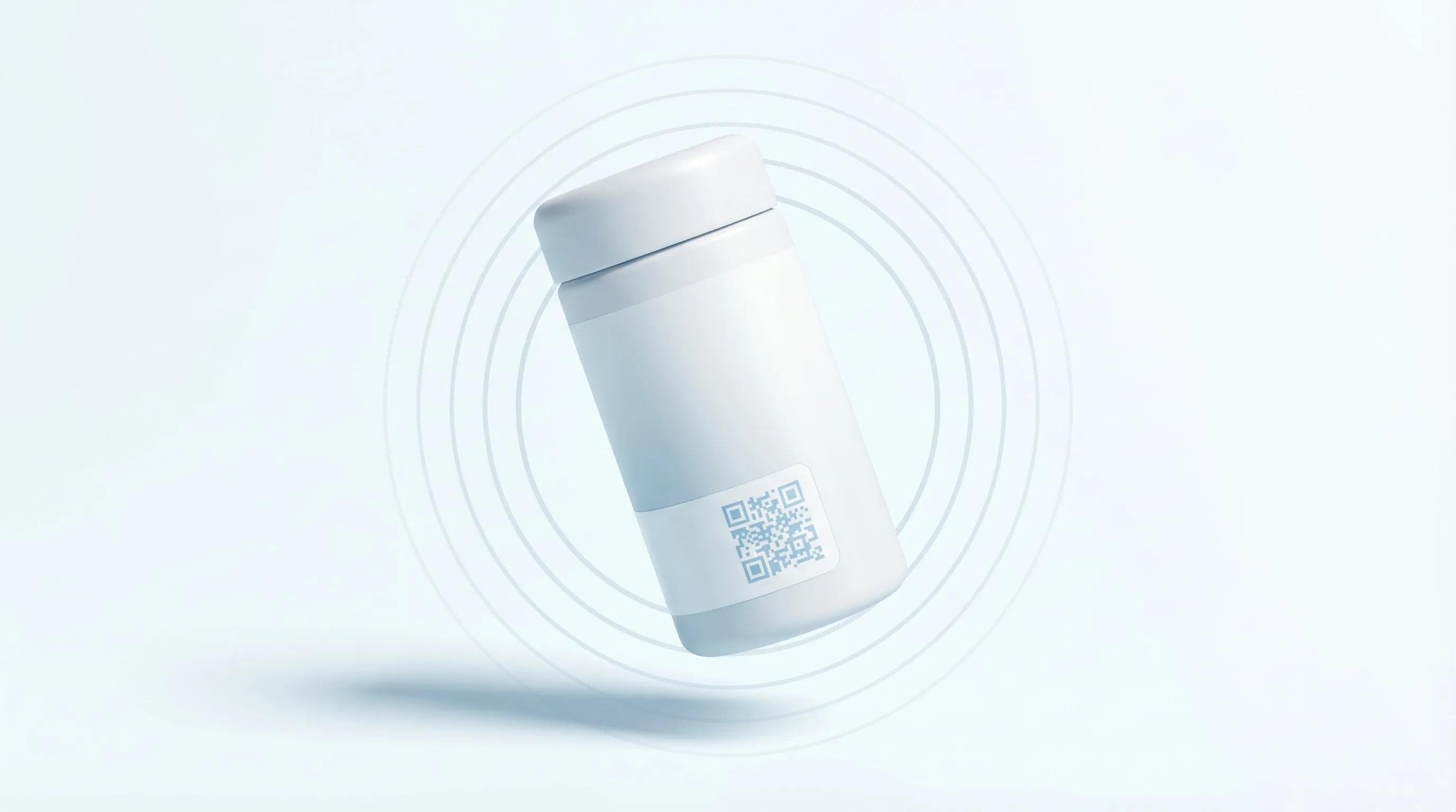 Pharma-Vertriebsmitarbeiter nutzt digitale Visitenkarte auf medizinischem Fachkongress