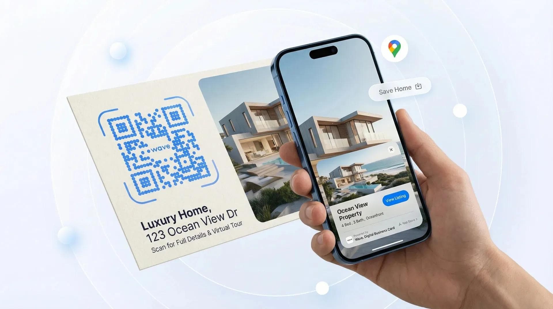 QR code de imóvel em open house