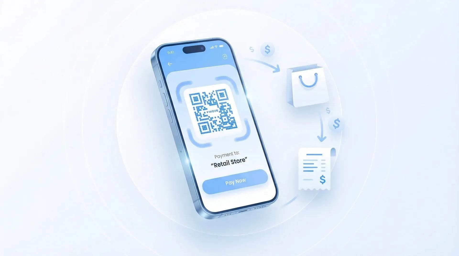 Dados sobre pagamentos e comércio com código QR