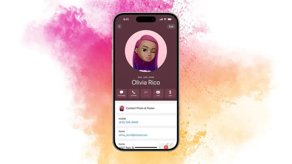 fiche de contact iphone