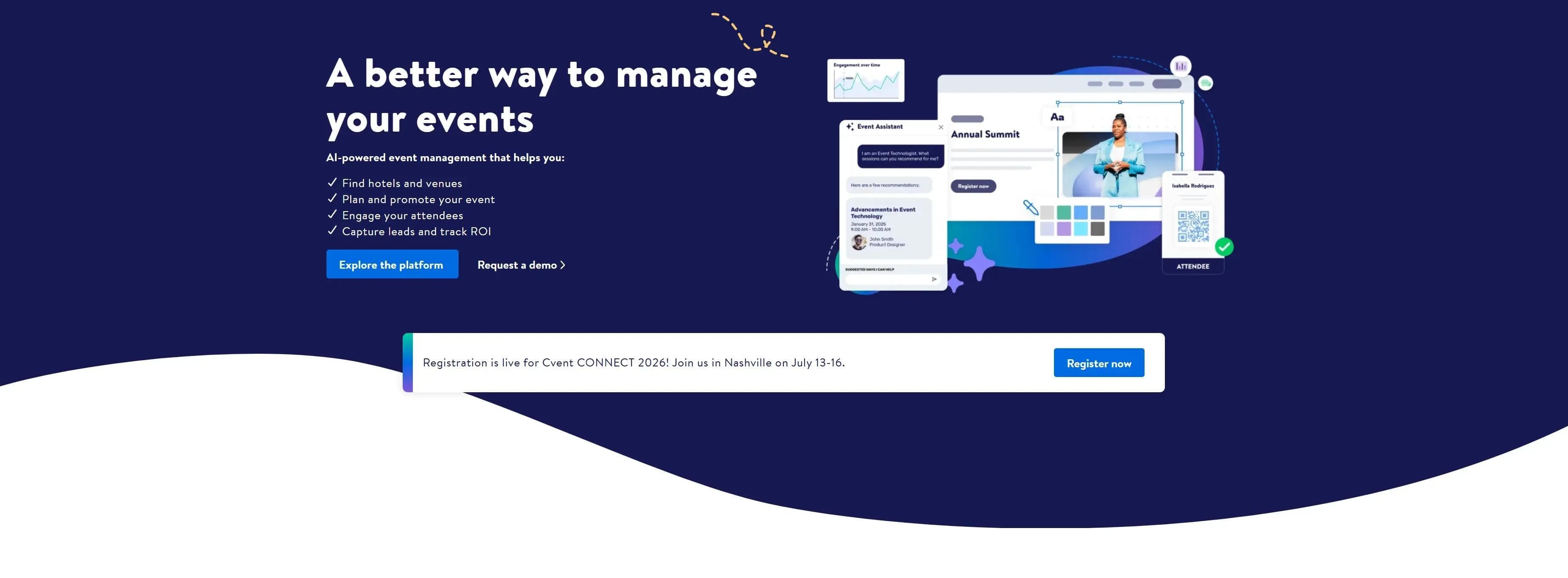 Cvent-Startseite