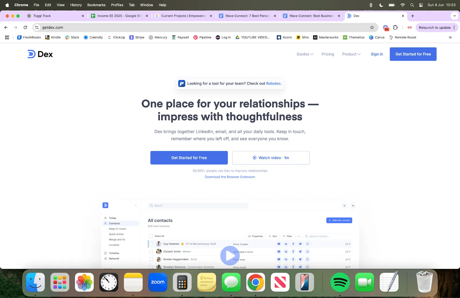 Dex Website