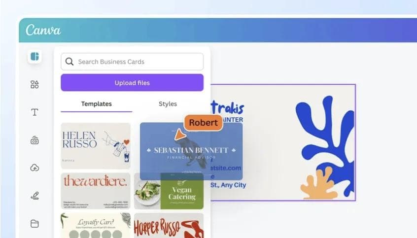 Canva Visitenkarten-Erstellung