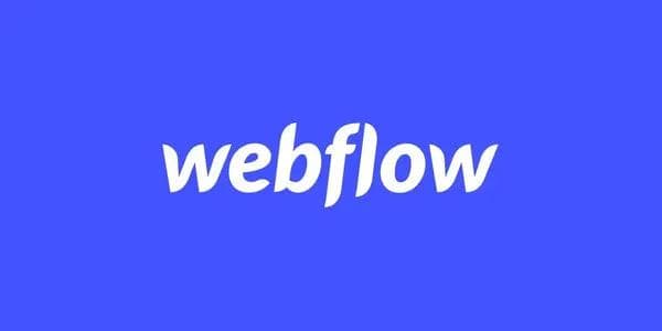Webflow-Logo auf violettem Hintergrund