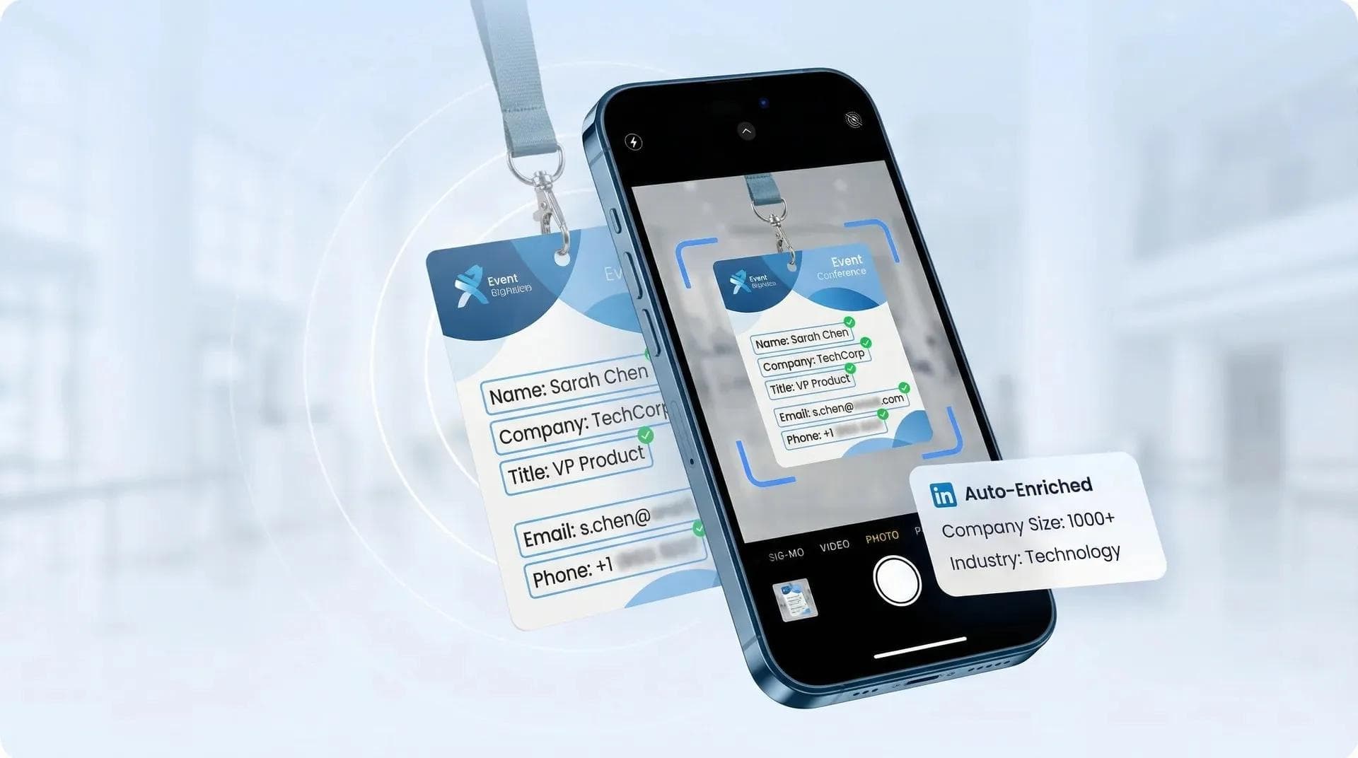 ماسح الشارات المدعوم بالذكاء الاصطناعي من Wave Connect في الفعاليات