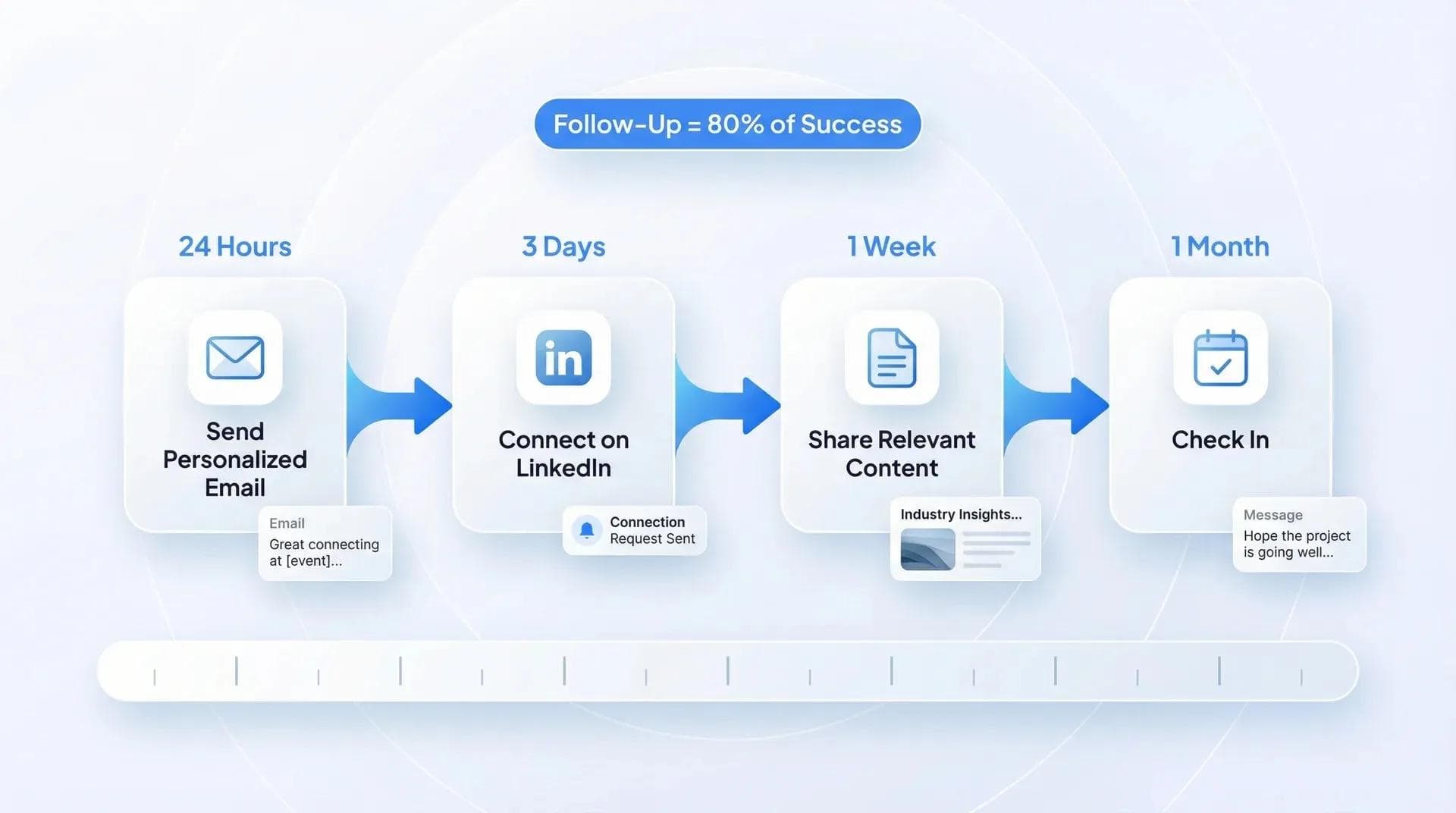 Guia de follow-up pós-evento para quem busca emprego