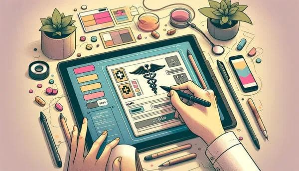 Design einer medizinischen Visitenkarte