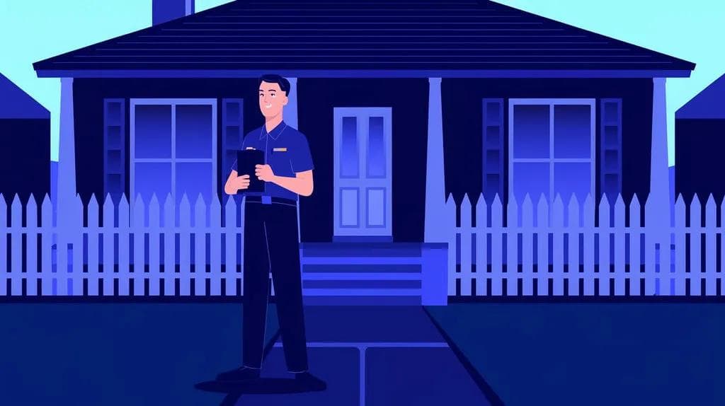 Vertriebsmitarbeiter im Door-to-Door-Verkauf