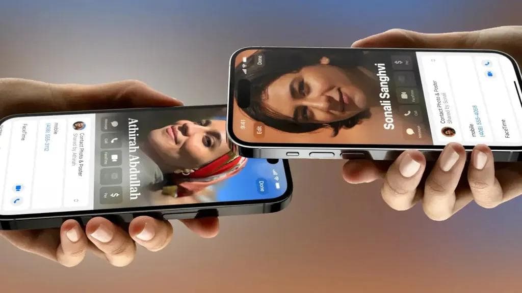 partage de contact avec namedrop