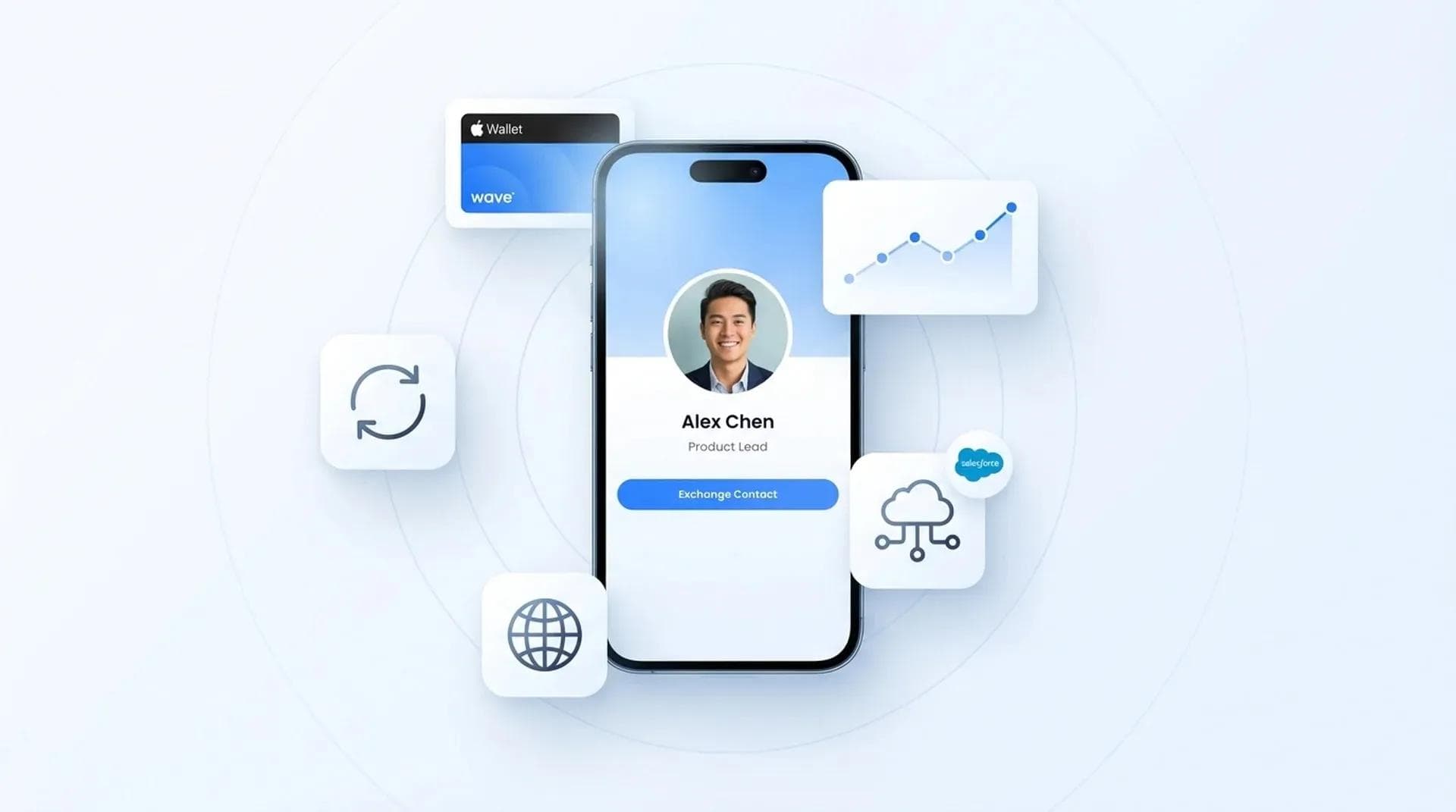 Avantages des cartes de visite numériques : analyses, synchronisation CRM, Apple Wallet et mises à jour en temps réel