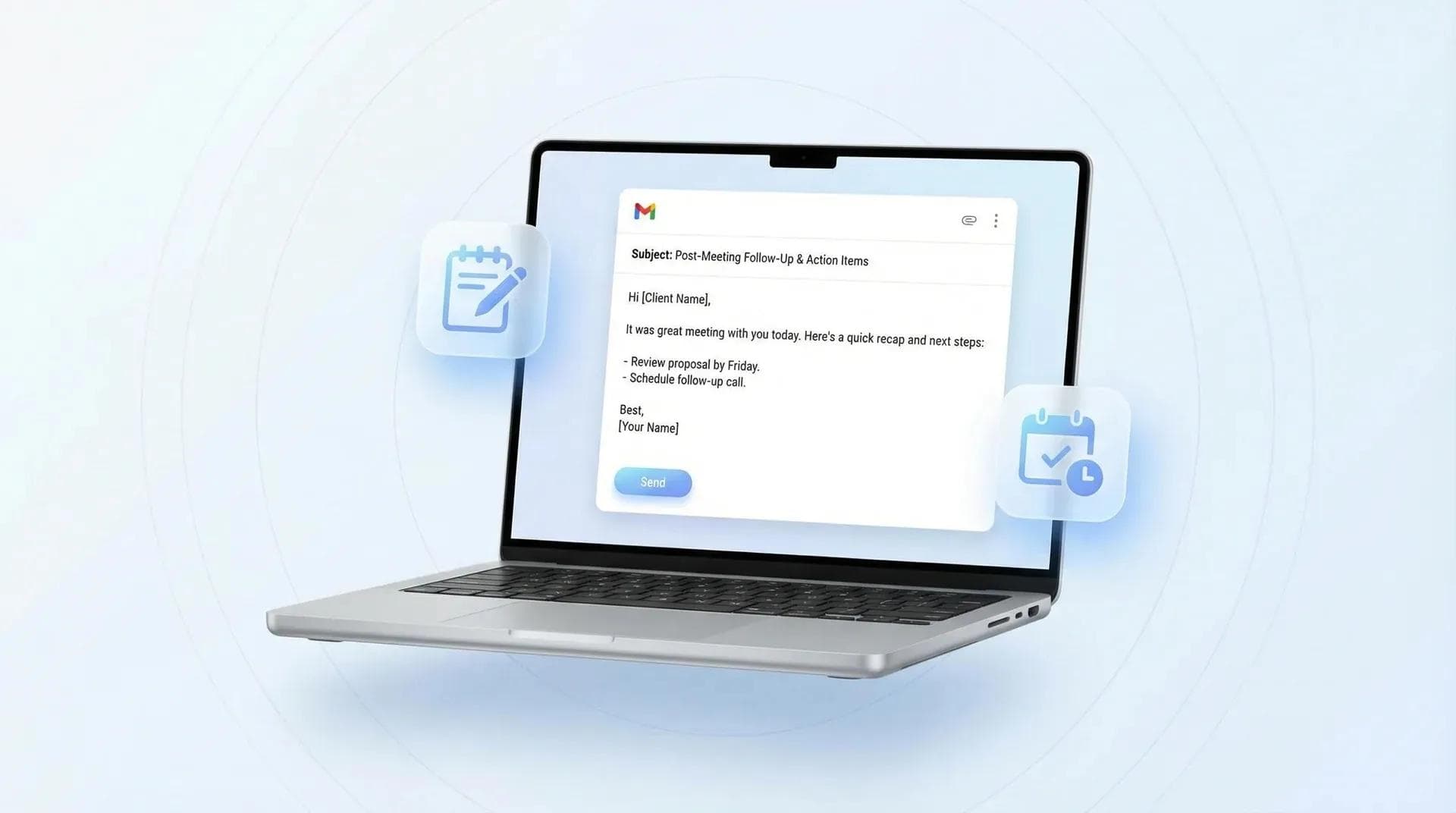 E-mail dopo la riunione