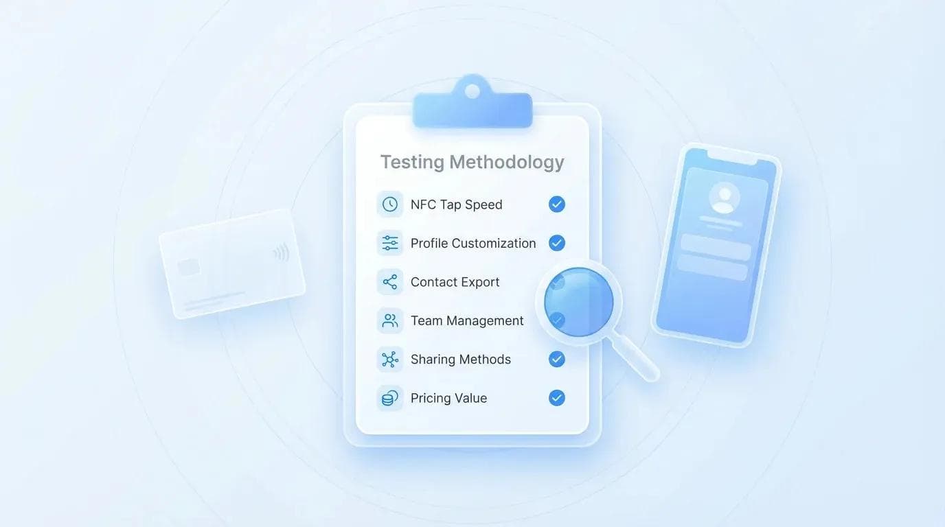 قائمة منهجية الاختبار لمقارنة أجهزة NFC وبرمجيات بطاقات العمل الرقمية