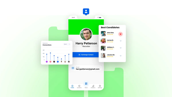 Cartes de visite numériques pour les recruteurs et les RH (La répartition)