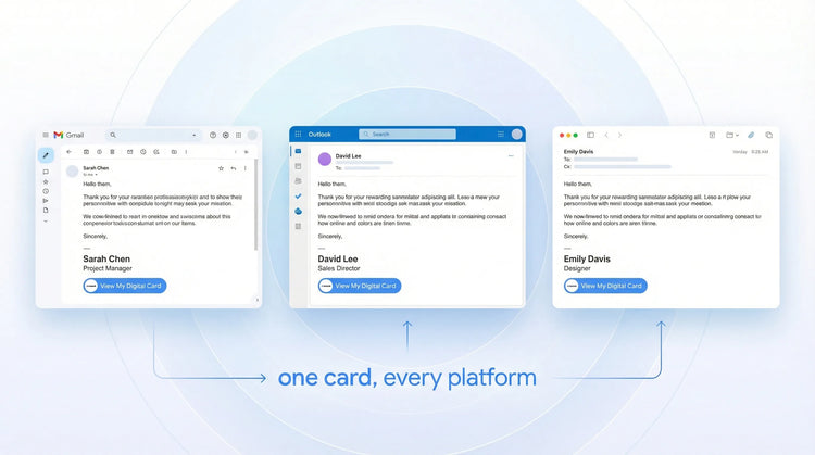 How to Add a Digital Business Card to Your Email Signature