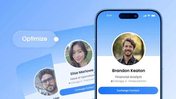 8 best digital business cards of 2026 - side-by-side comparison of Wave Connect app profiles