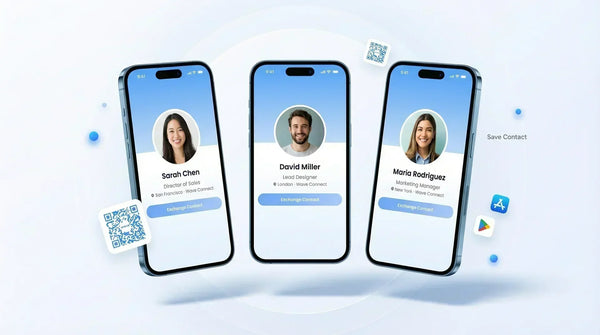 Best digital business card for teams with iphones displayed