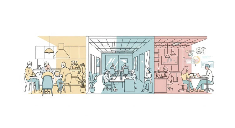 The way we work in 2025 didn’t settle; it splintered. Some teams meet around kitchen tables, others in offices rebuilt f