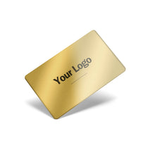 24k gold metal digital business card with NFC and QR on the back #color_gold