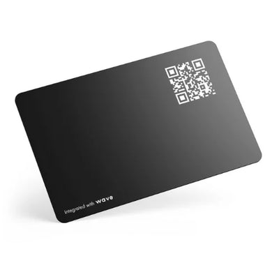 Black NFC Card with QR code