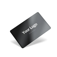 Black metal digital business card with NFC and QR on the front #color_black