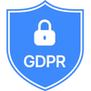 GDPR logo with a blue shield and lock icon