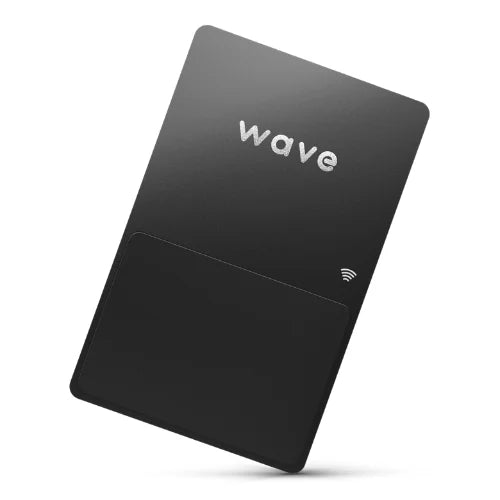 Metal NFC Card with the wave logo infront