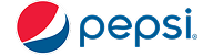 Pepsi logo with red, white, and blue colors on a white background