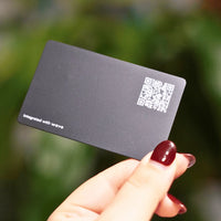 Wave Digital Business Card QR-Black#color_matte-black