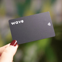 Wave Digital Business Card-Black#color_matte-black