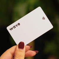 Wave Digital Business Card-White#color_matte-white