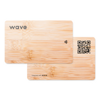 Wave Bamboo NFC Business Card#color_bamboo