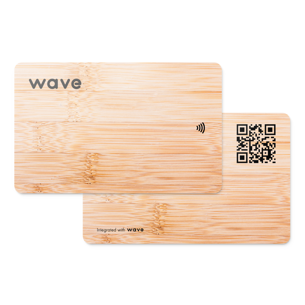 Wave Bamboo NFC Business Card