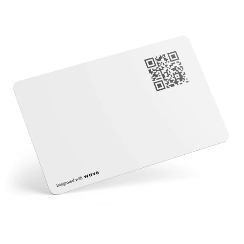 White QR NFC Card
