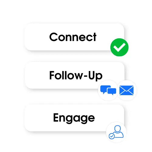 Connect, follow up, and engange with your new contacts using a wave card.
