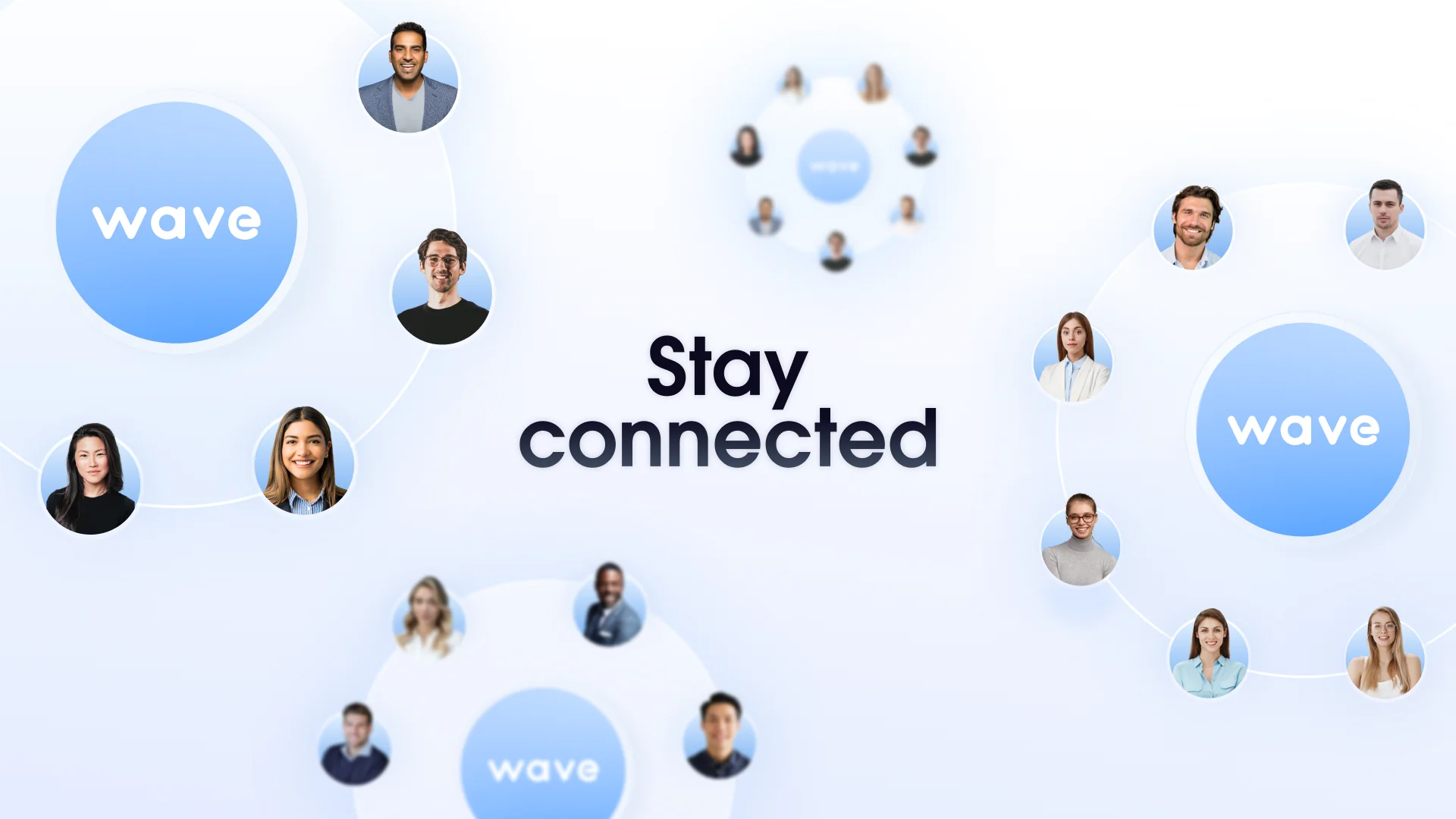 Illustration of people with text saying 