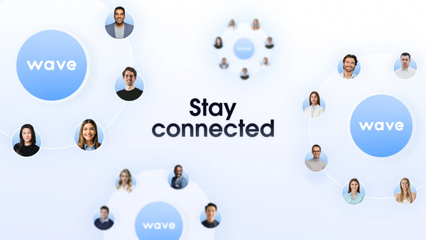 Illustration of people with text saying 